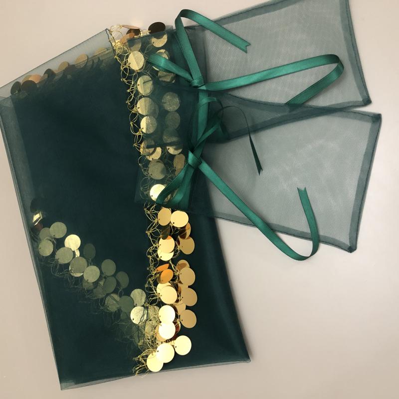 Pullu Duvak Eldiven-Zümrüt Yeşili-