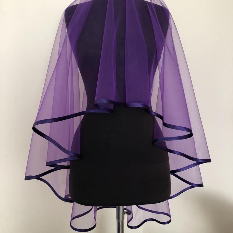 Mor Biyeli Duvak ve Eldiven