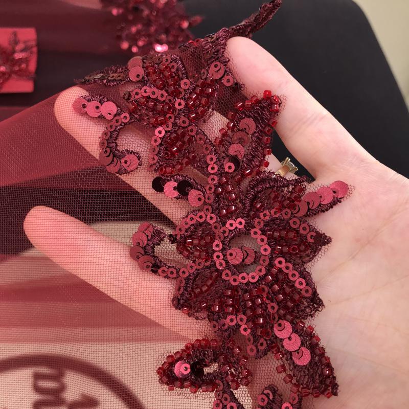 Lotus Duvak Kuşak -Bordo-