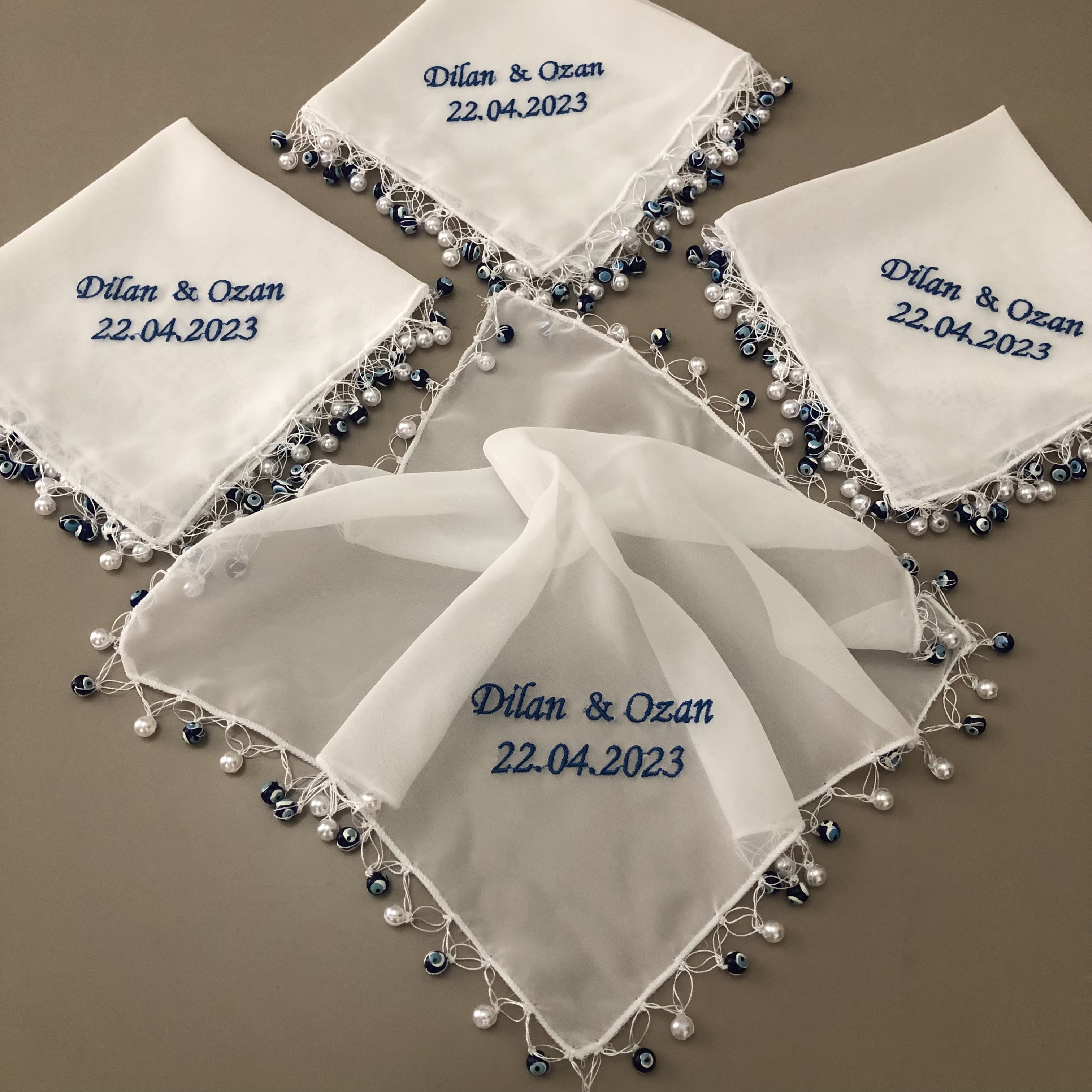 Nazar Boncuklu Halay Mendili 