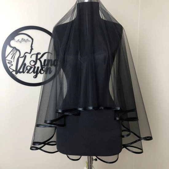 Siyah Biyeli Duvak Eldiven